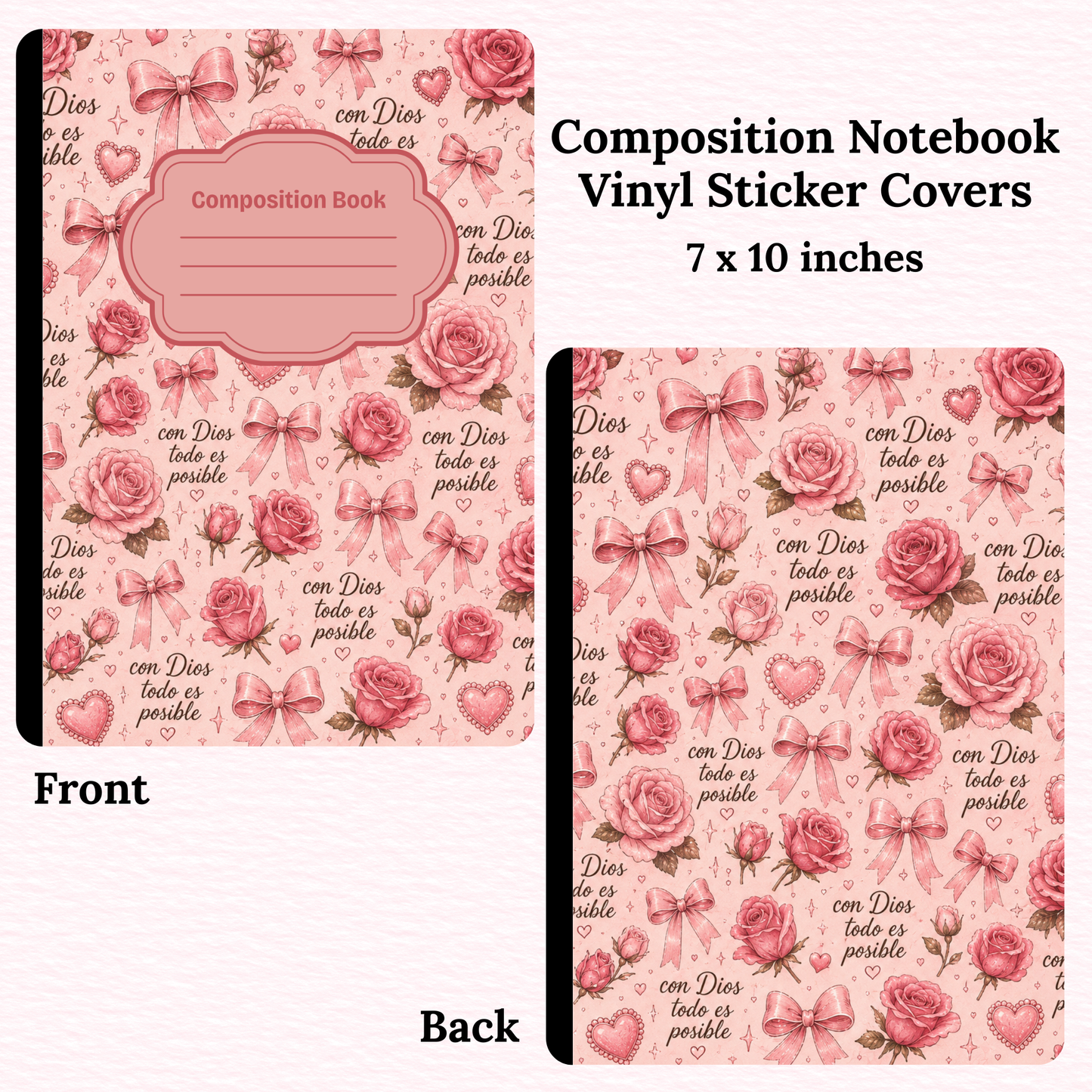 Con Dios Todo es Posible Notebook Vinyl Cover