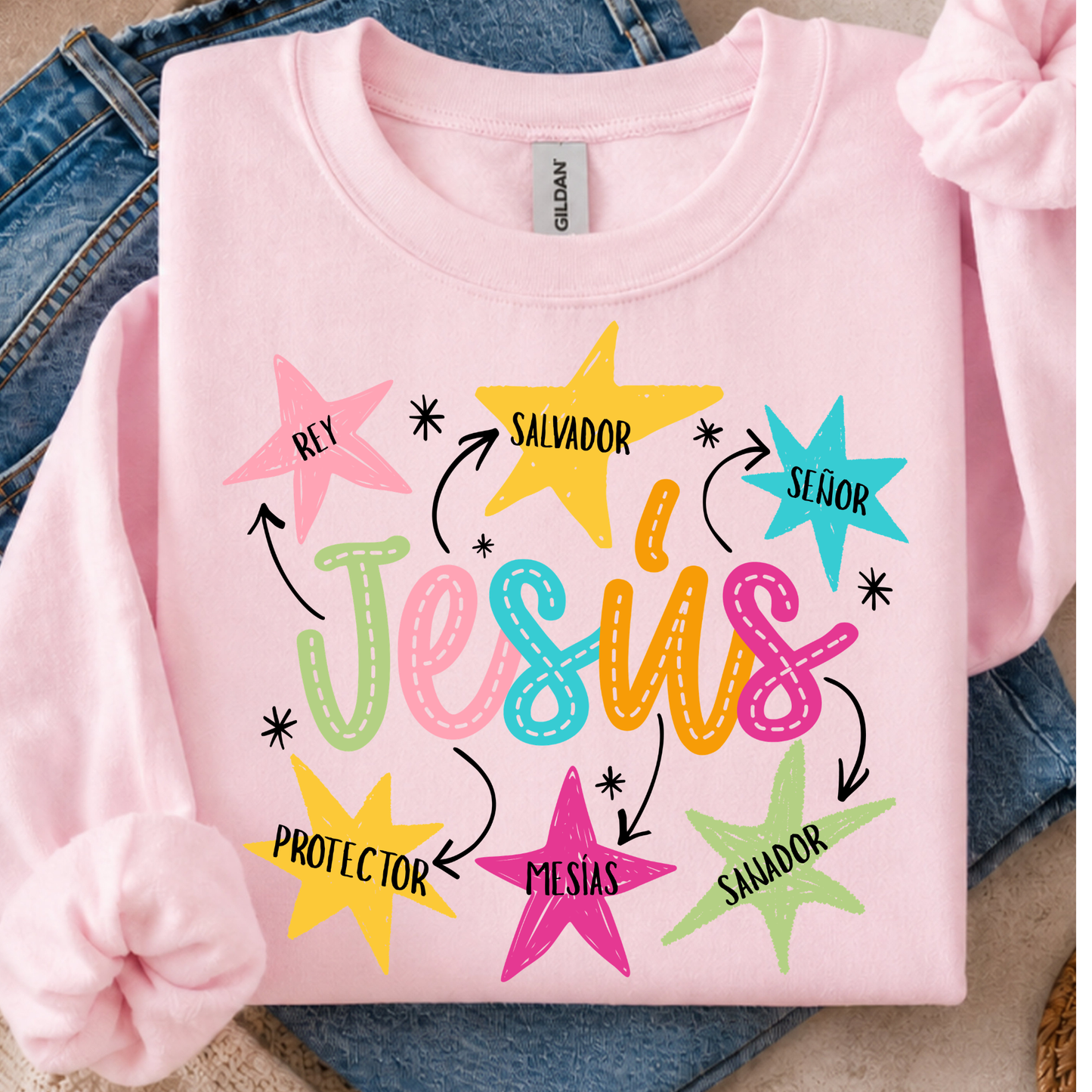 Jesus Spanish DTF Print