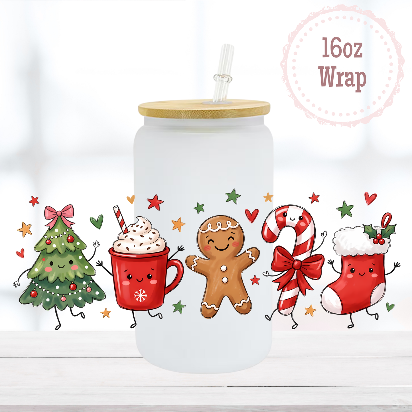 Christmas Cuties 16oz UVDTF Cup Wrap