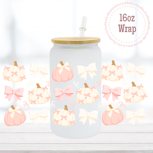 Coquette Pumpkins 16oz UVDTF Cup Wrap