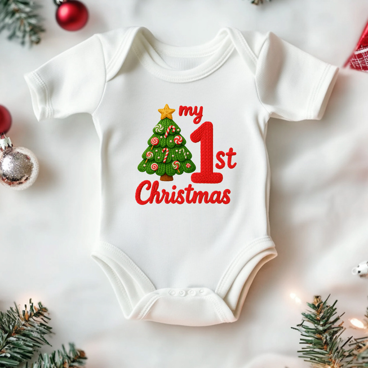 My First Christmas 4 inch DTF Print