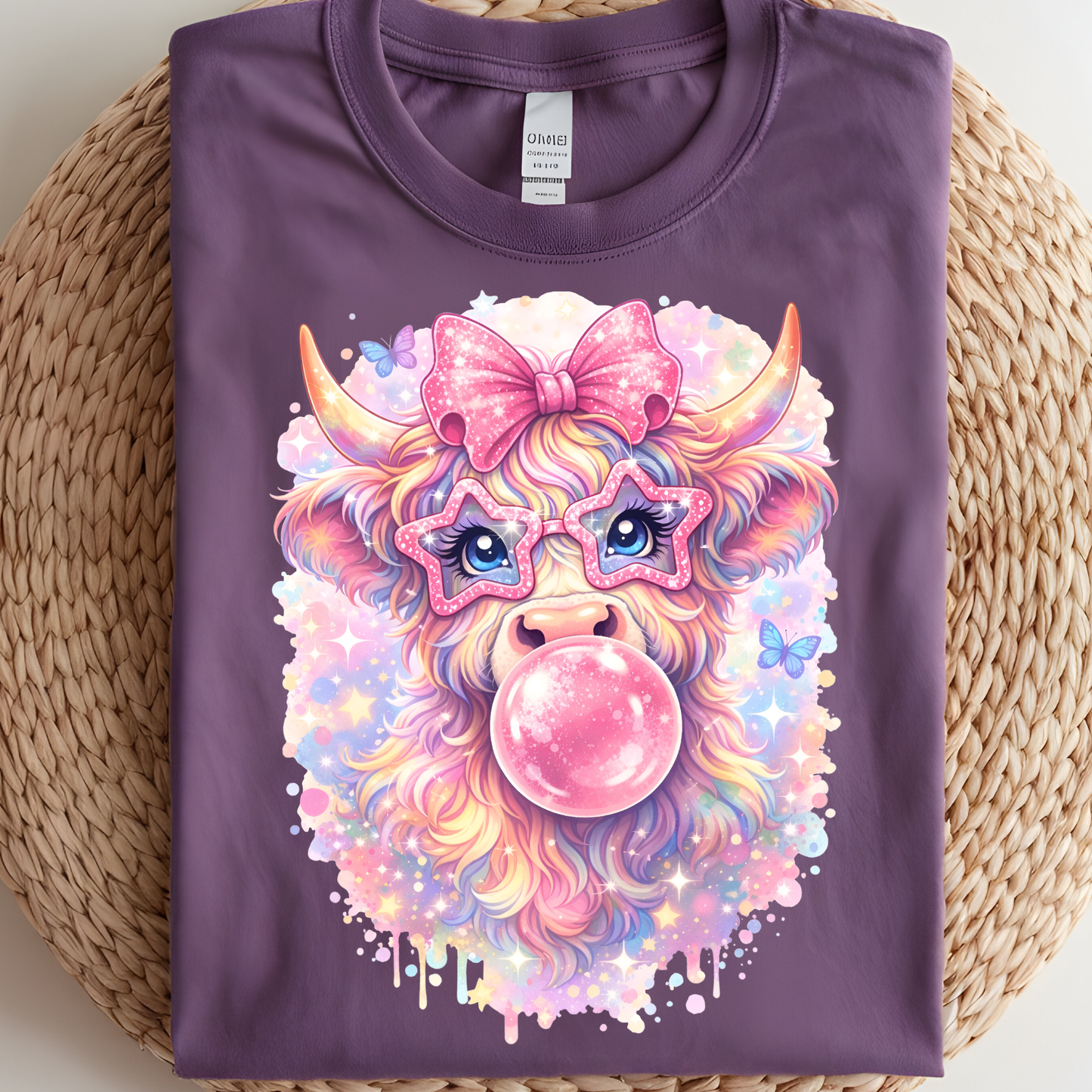 Cow Stars DTF Print