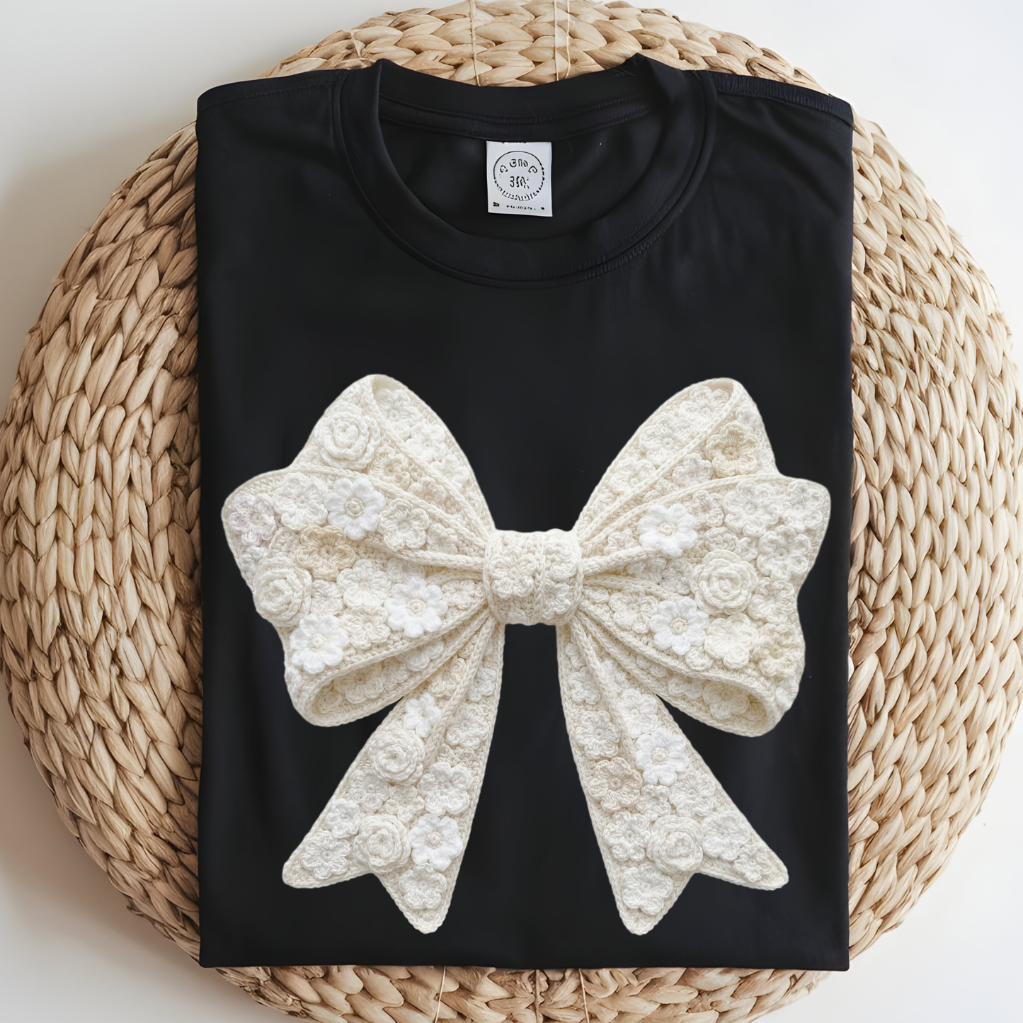 Faux Yarn Bow DTF Print