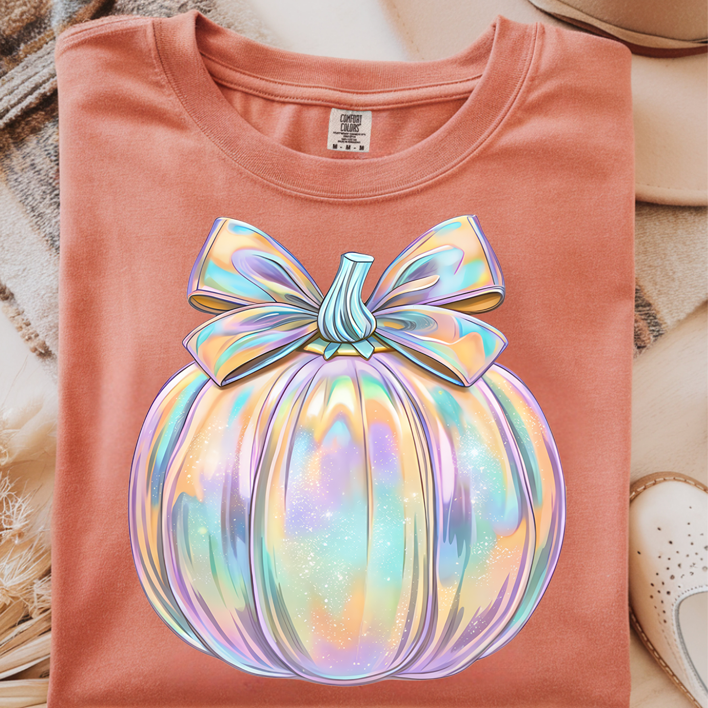 Iridescent Pumpkin DTF Print