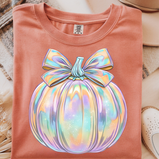 Iridescent Pumpkin DTF Print