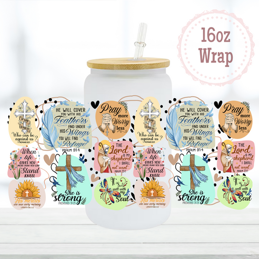 Bible Verses 16oz UVDTF Cup Wrap