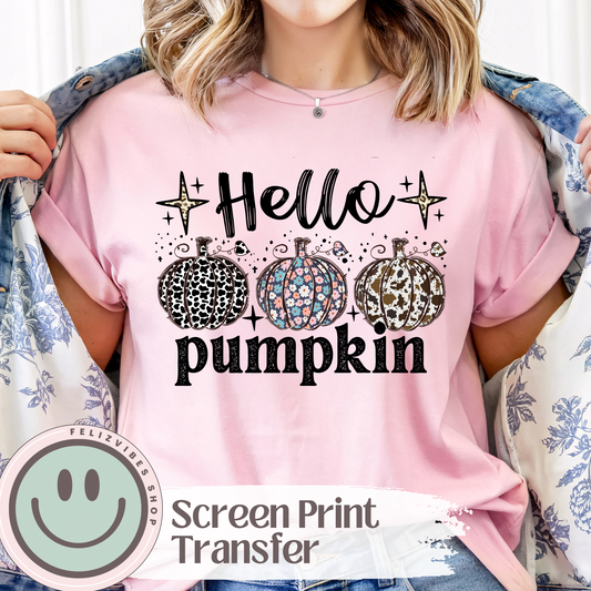 Hello Pumpkin Screen Print