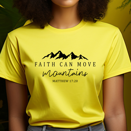 Faith Can Move Mountains Screen Print