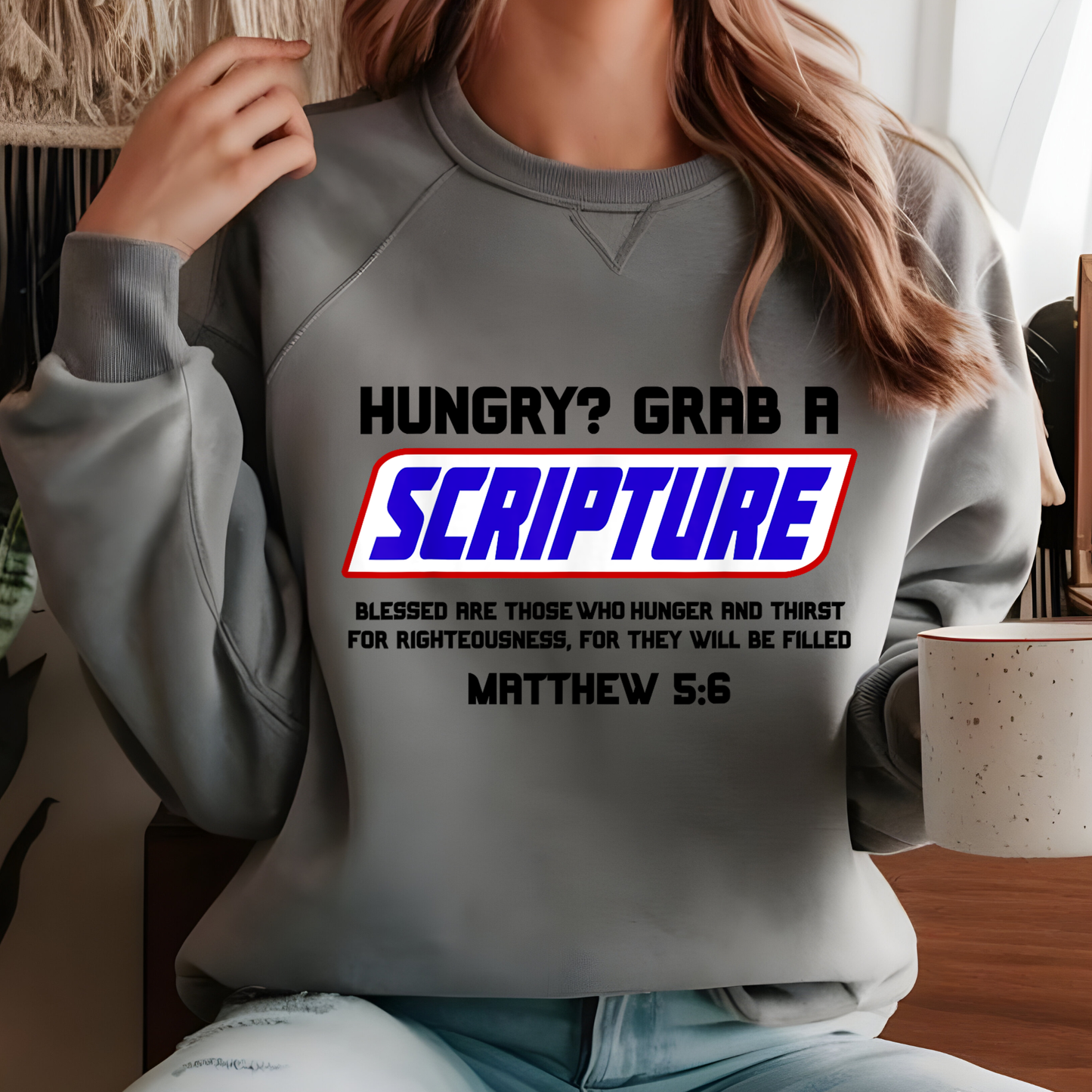 Hungry Grab a Scripture DTF Print