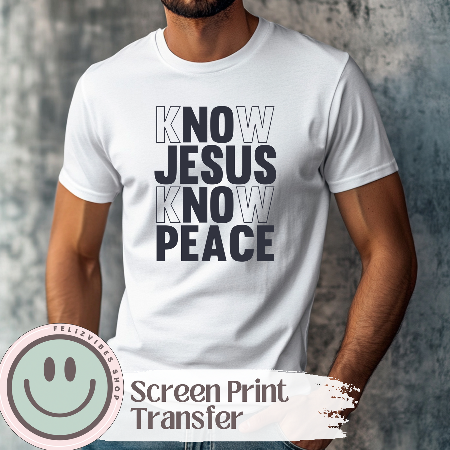 No Jesus No Peace Screen Print