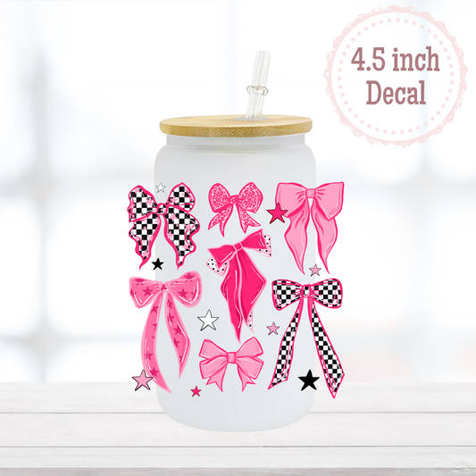 Pink Bows UVDTF Decal