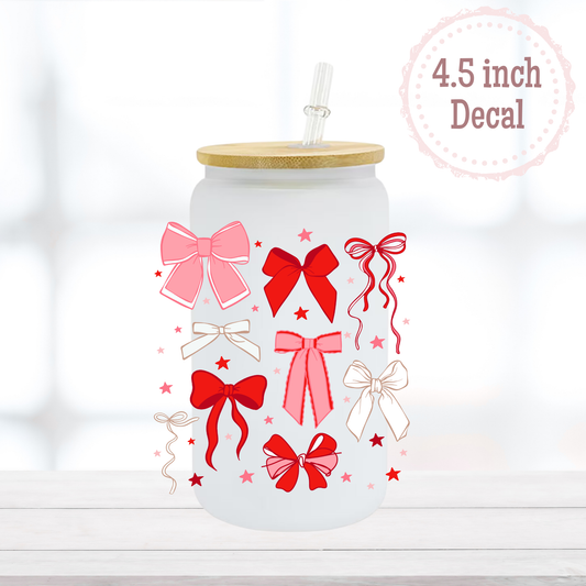 Red Bows UVDTF Decal