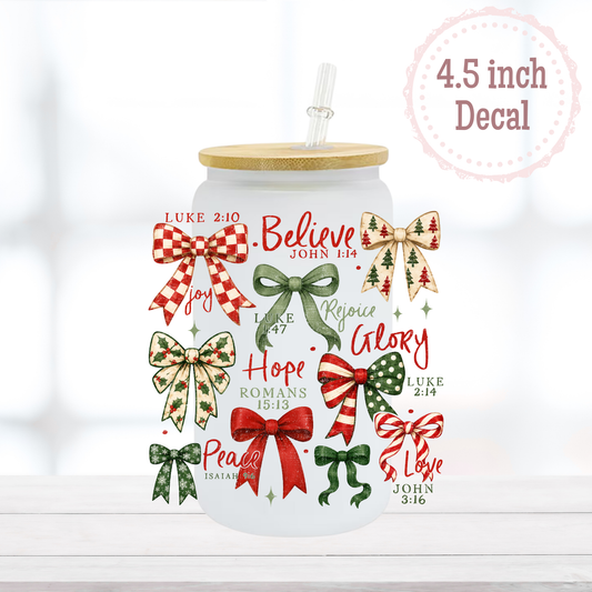 Christmas Bible Verses UVDTF Decal