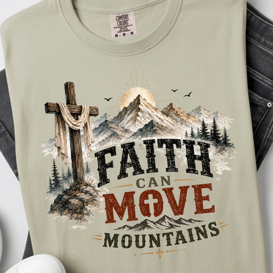 Faith can Move Mountains DTF Print