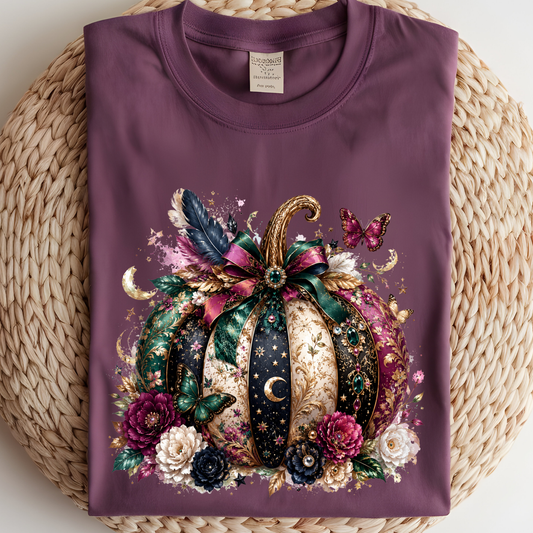 Starry Pumpkin DTF Print