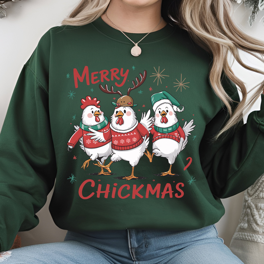 Merry Chickmas DTF Print