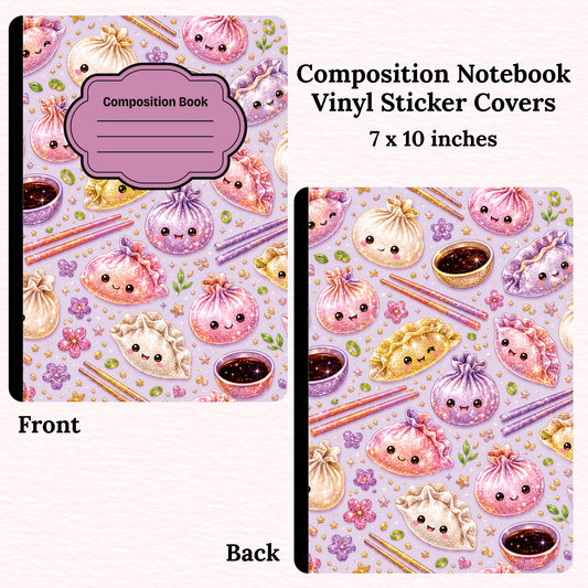 Glitter Dumplings Notebook Vinyl Cover