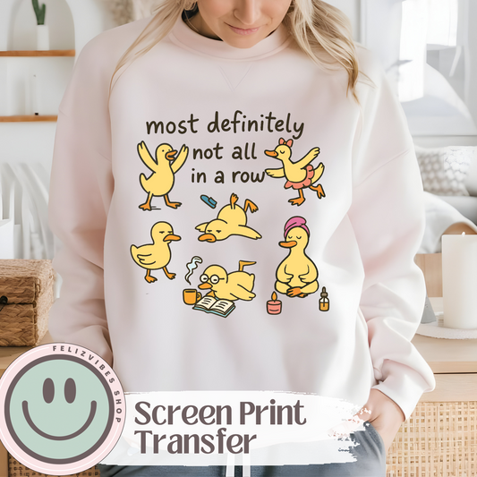 Ducks in a Row Screen Print