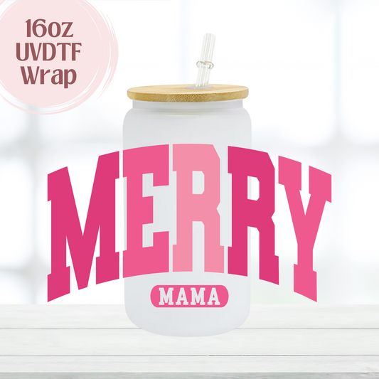Merry Mama 16oz UVDTF Cup Wrap