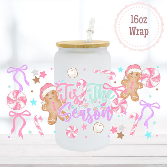 Tis the Season 16oz UVDTF Cup Wrap