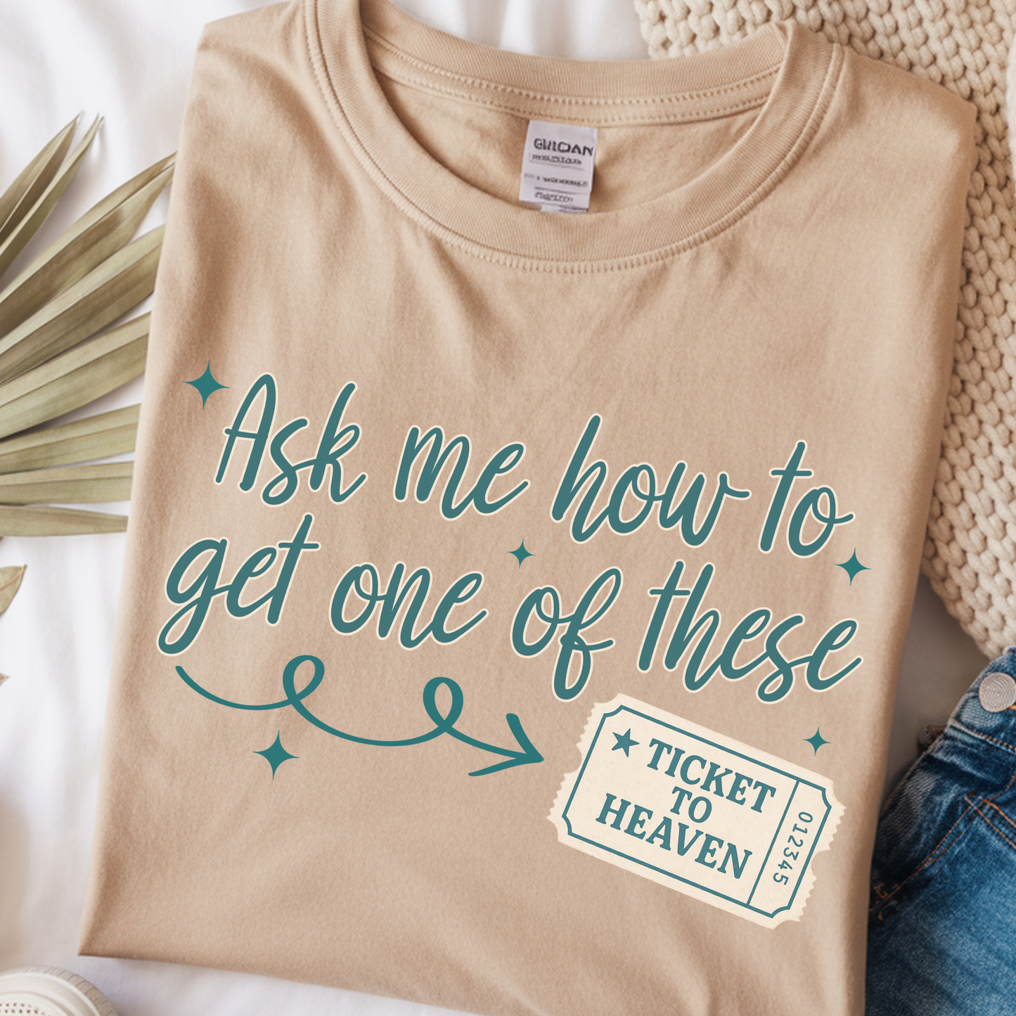 Ticket to Heaven DTF Print