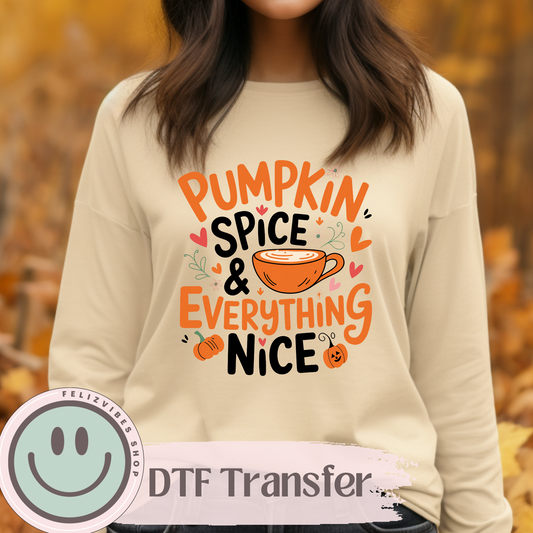 Pumpkin Spice DTF Print