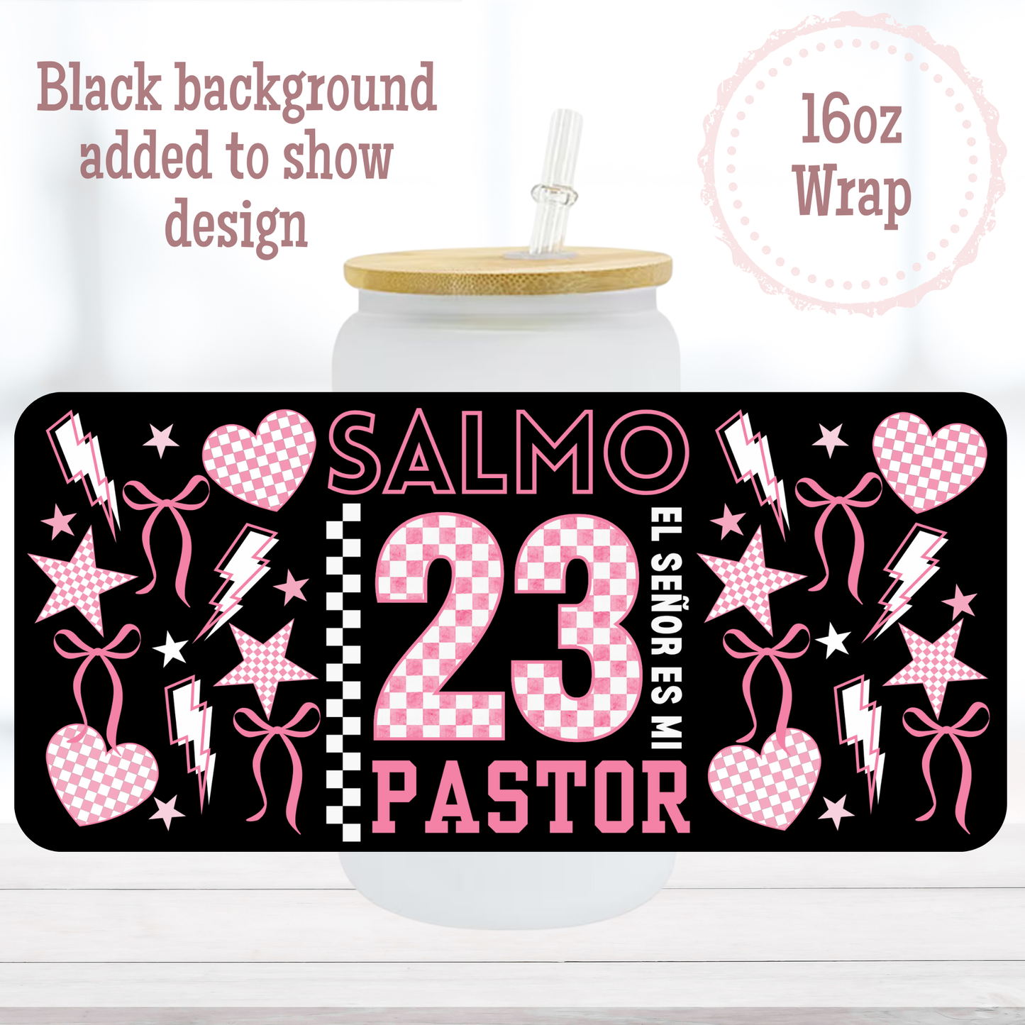 Salmo 23 16oz UVDTF Cup Wrap