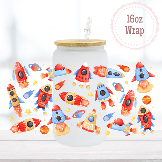 Rockets 16oz UVDTF Cup Wrap
