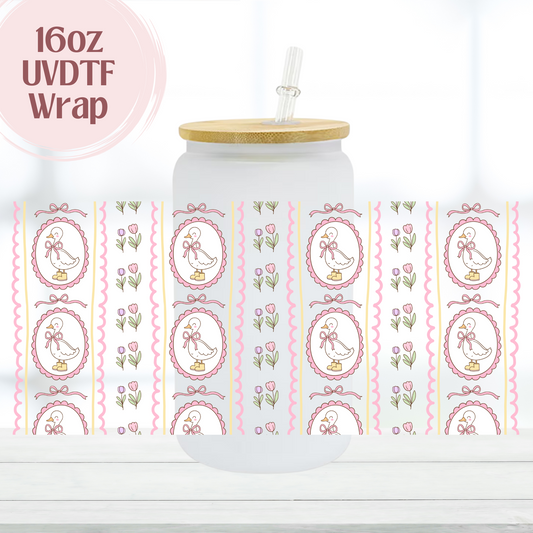 Cute Geese 16oz UVDTF Cup Wrap