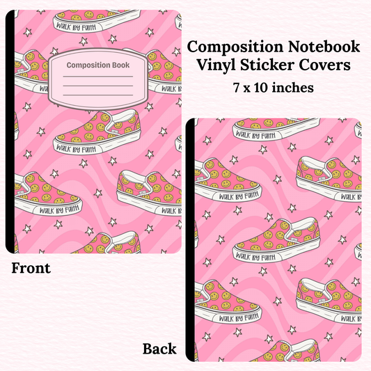 Walk by Faith Composition Notebook Vinyl Cover