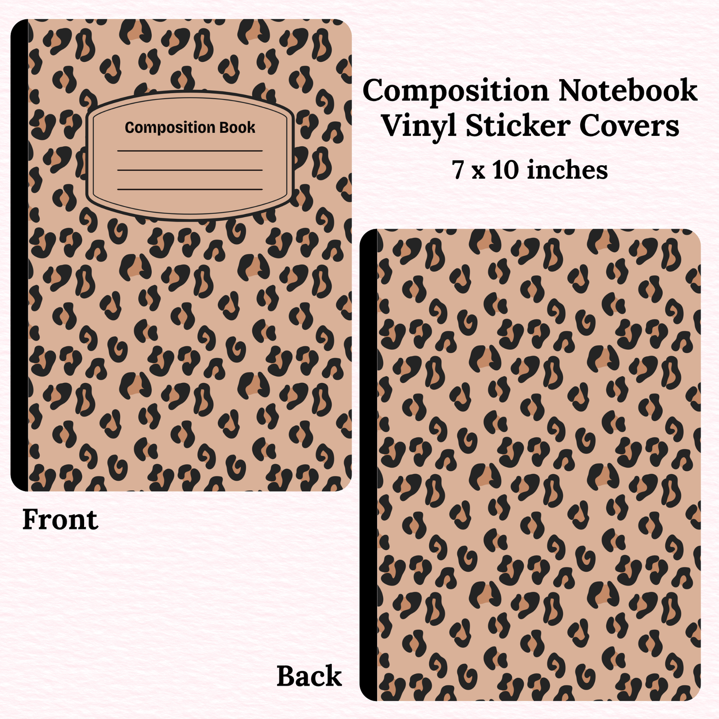 Animal Print Composition Notebook Vinyl Cover