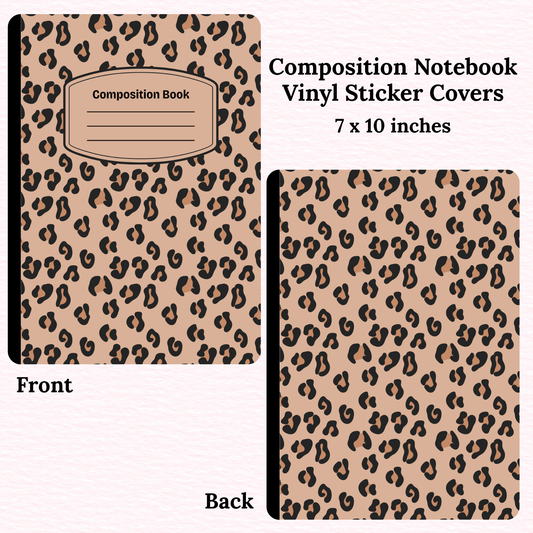 Animal Print Composition Notebook Vinyl Cover