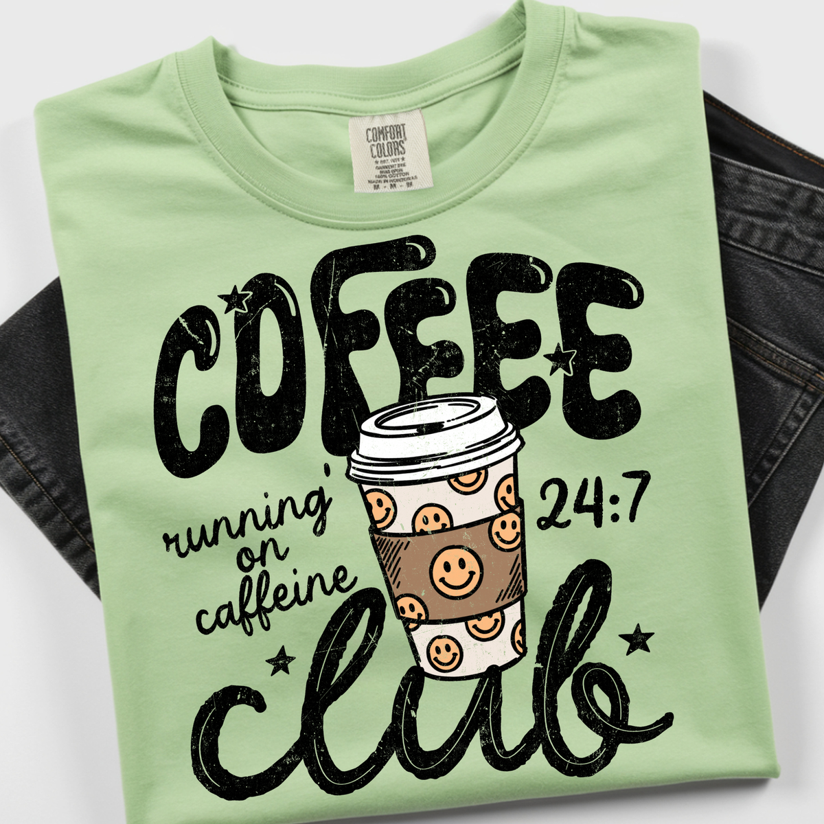 Coffee Club DTF Print