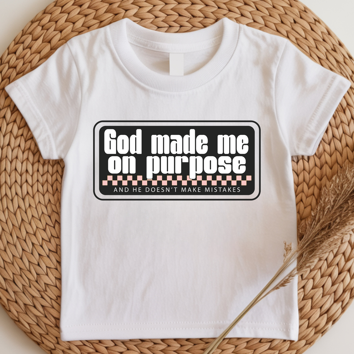 God Made Me Kids DTF Print