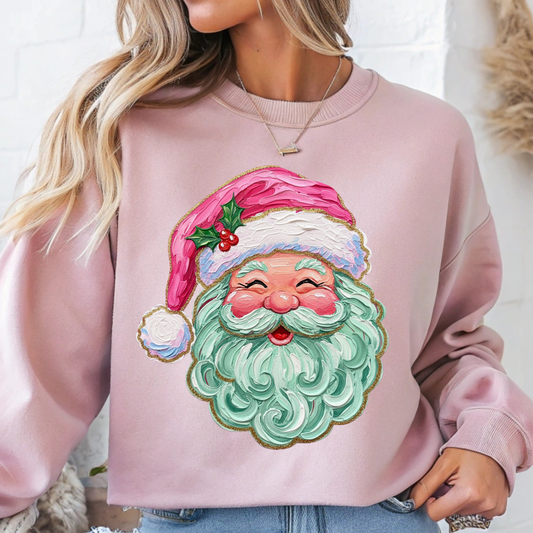 Painted Santa DTF Print