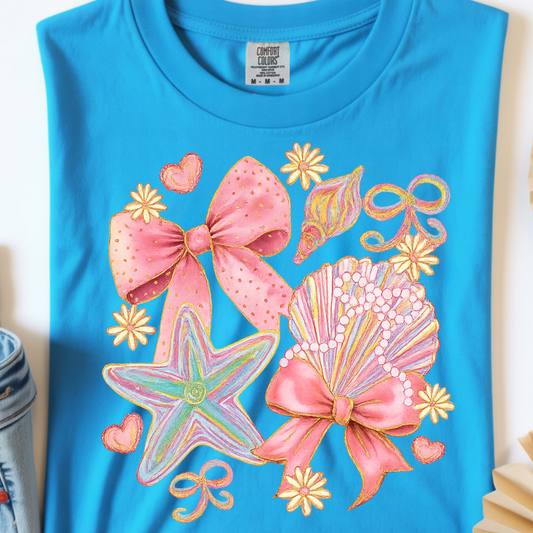 Seashells DTF Print