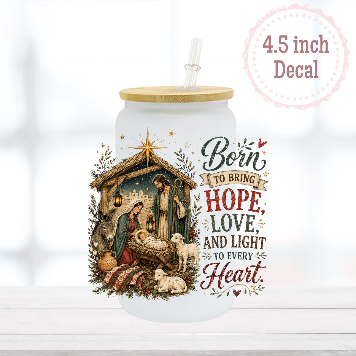 Born to Bring Hope UVDTF Decal