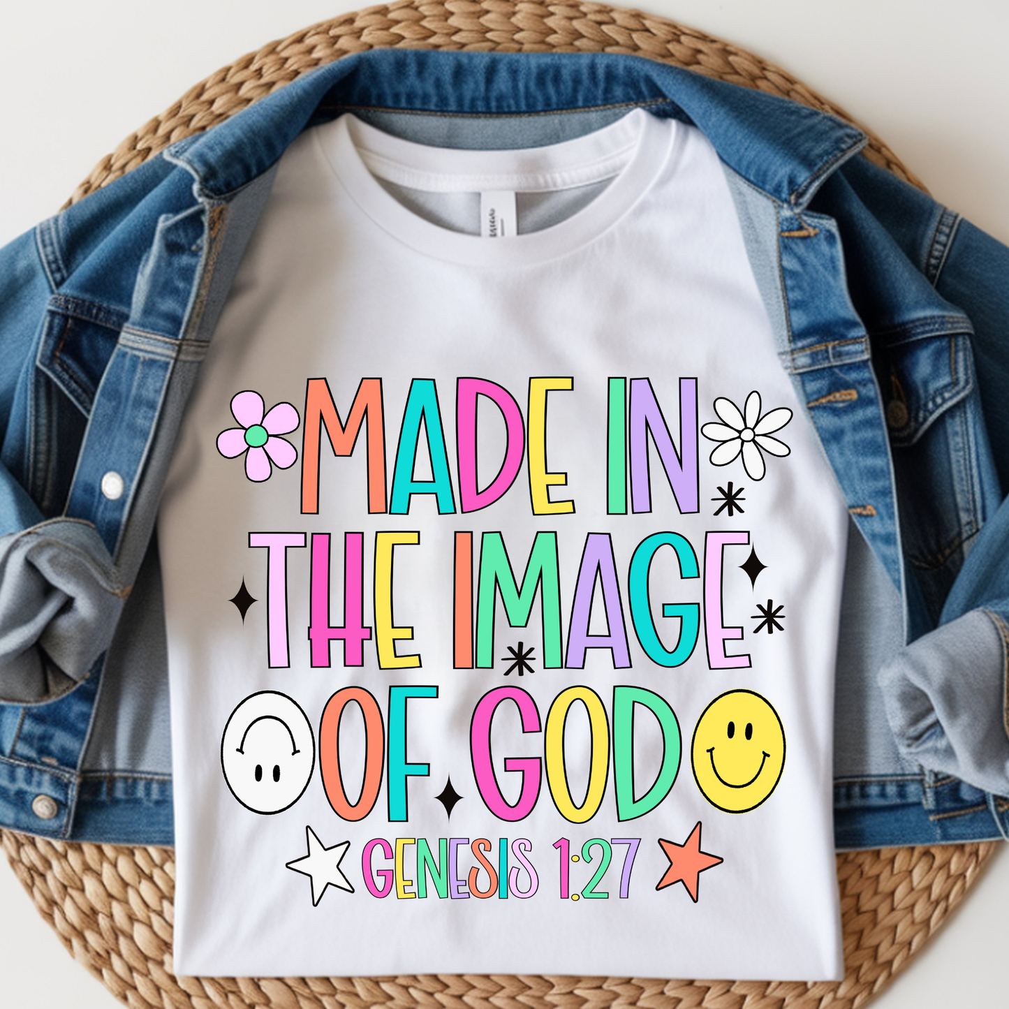 Made in the Image of God Kids DTF Print