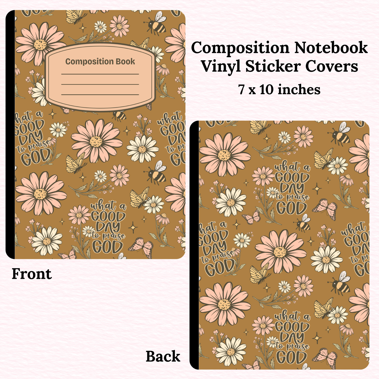 Praise God Composition Notebook Vinyl Cover