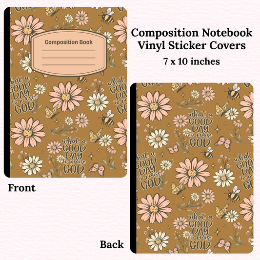 Praise God Composition Notebook Vinyl Cover