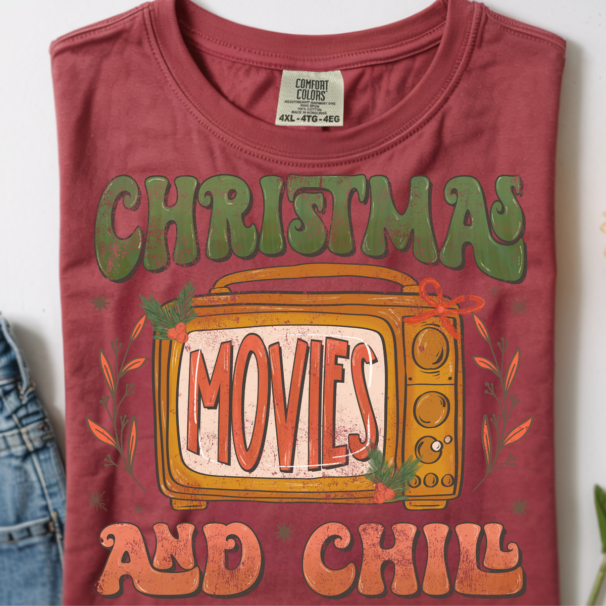 Christmas Movies DTF Transfer