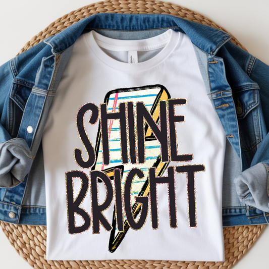 Shine Bright Kids DTF Print