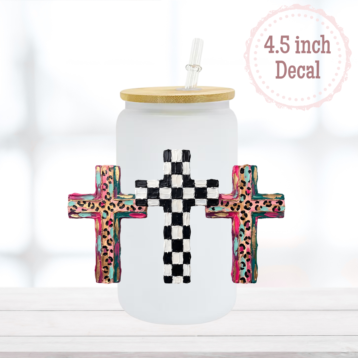 Painted Crosses UVDTF Decal