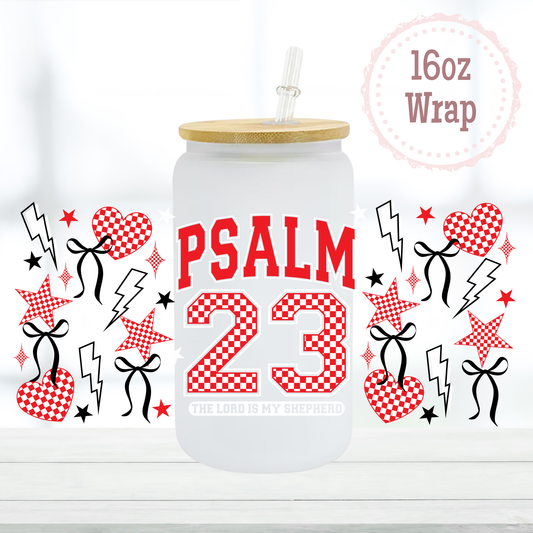 Psalm 23 16oz UVDTF Cup Wrap