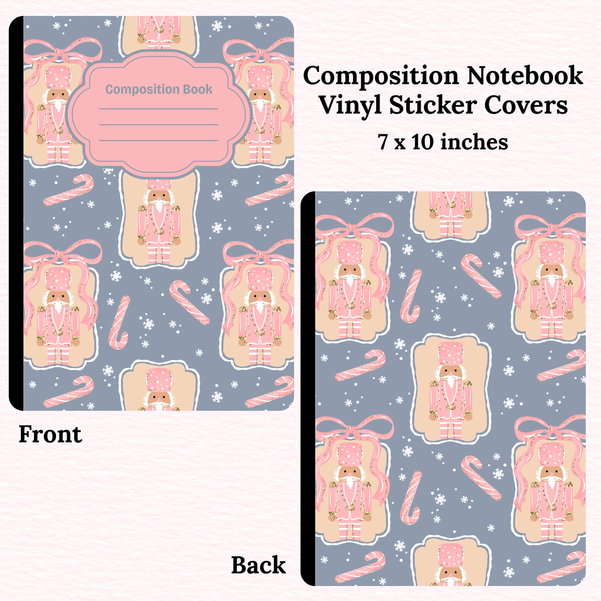 Pastel Nutcrackers Composition Notebook Vinyl Cover