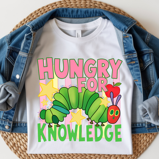 Hungry For Knowledge Kids DTF Print