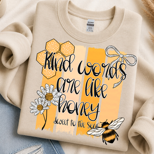 Kind Words Honey DTF Print