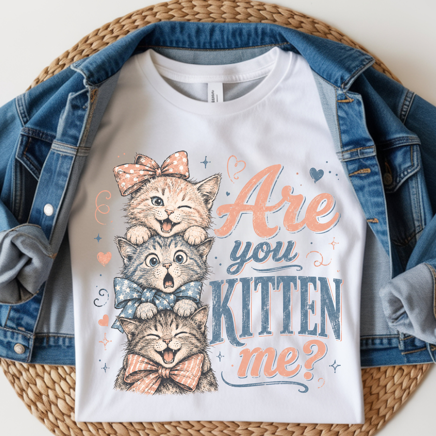 Are You Kitten Me Kids DTF Print