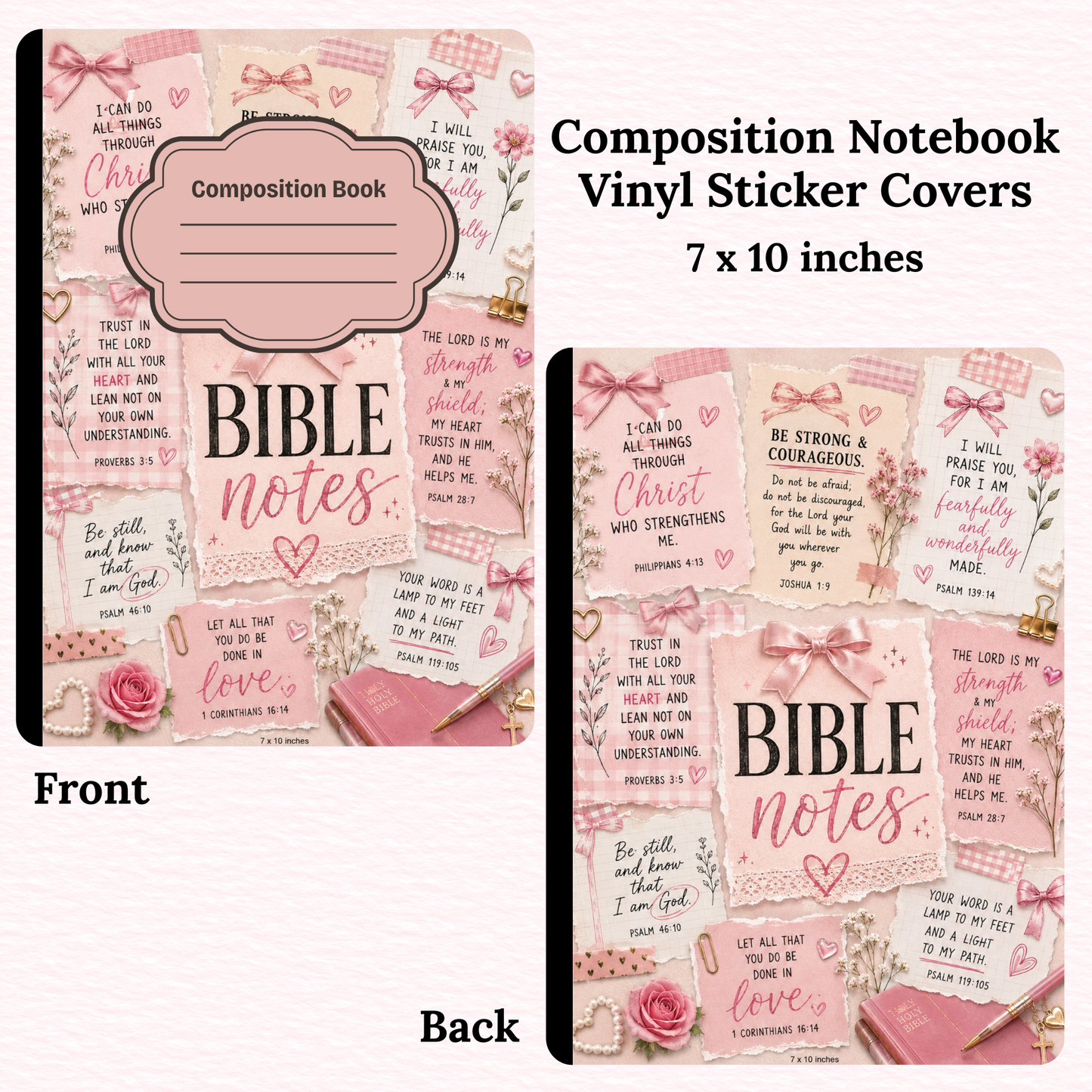 Bible Notes Notebook Vinyl Cover