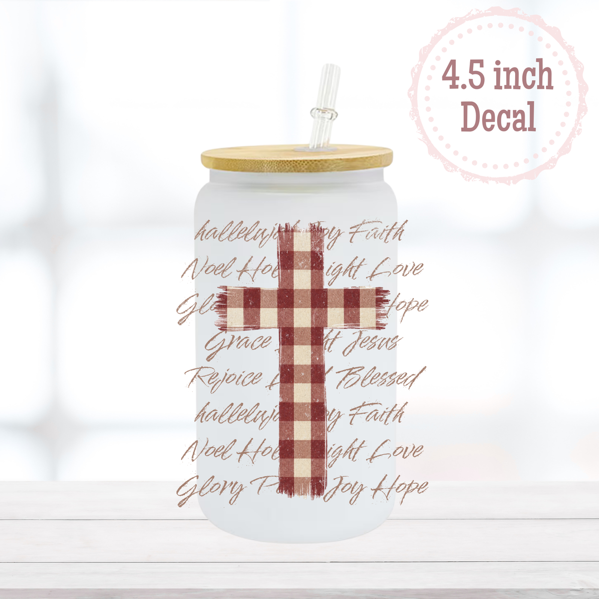 Cross UVDTF Decal